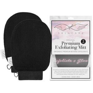 Seraphic Skincare (Original) Premium Exfoliating Mitt for Body 2 Pc Body Scrub